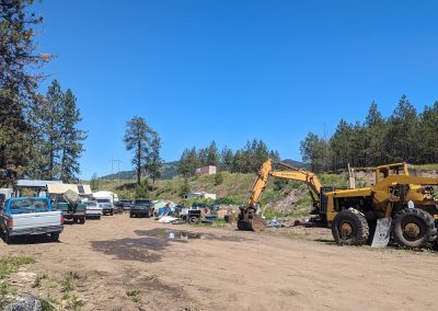 Dead or Alive Auto Recycling Ltd | Front Yard with bulldozer